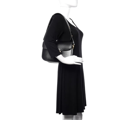 Gucci Azalea Calfskin Horsebit 1955 Shoulder Bag Black 2 of 10