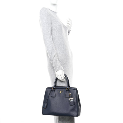 Prada Saffiano Lux Parabole Tote Baltico 2 of 9