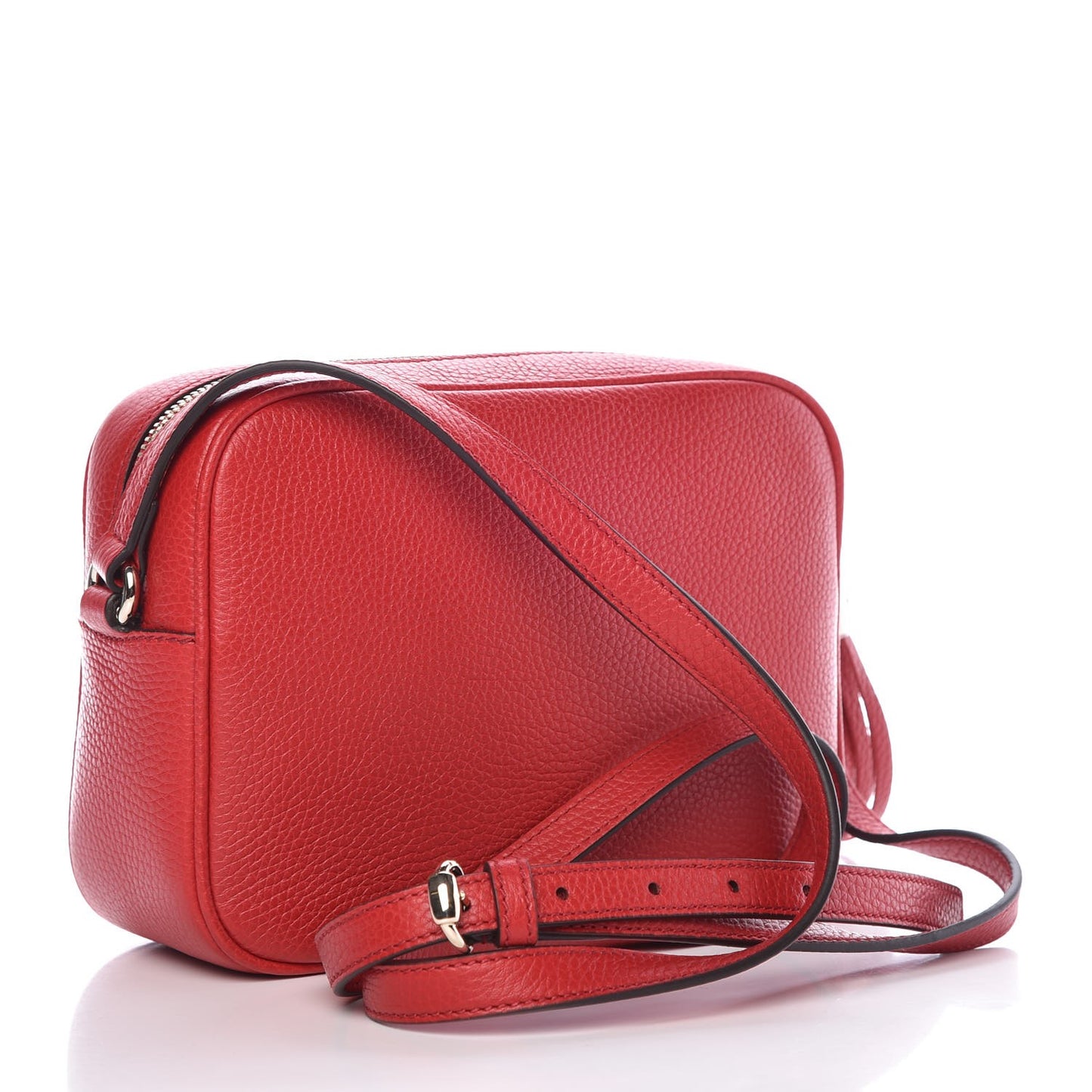 Pebbled Calfskin Small Soho Disco Bag Tabasco Red