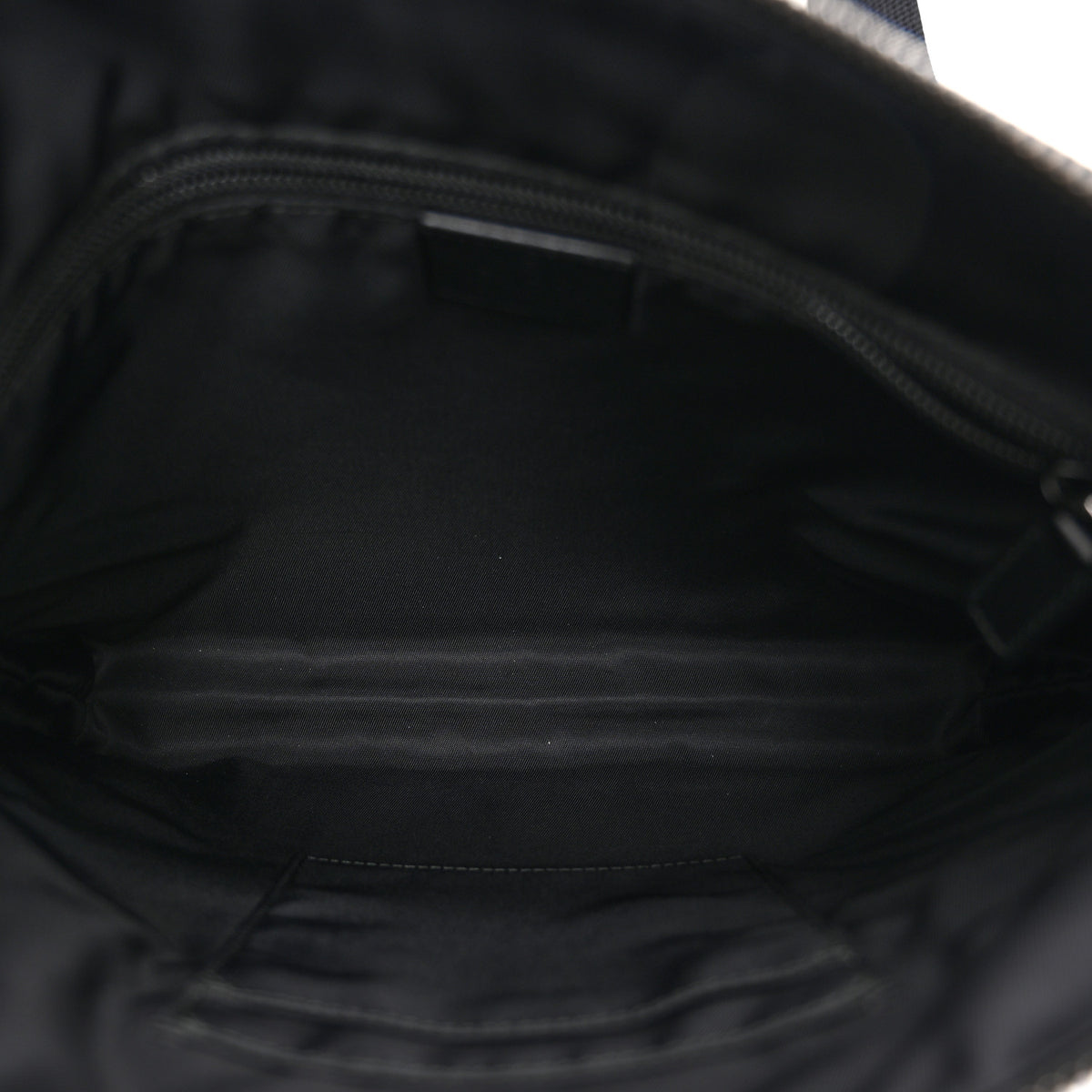 GG Supreme Monogram Flat Messenger Bag Black Grey