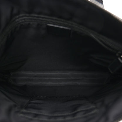 Gucci GG Supreme Monogram Flat Messenger Bag Black Grey 5 of 11
