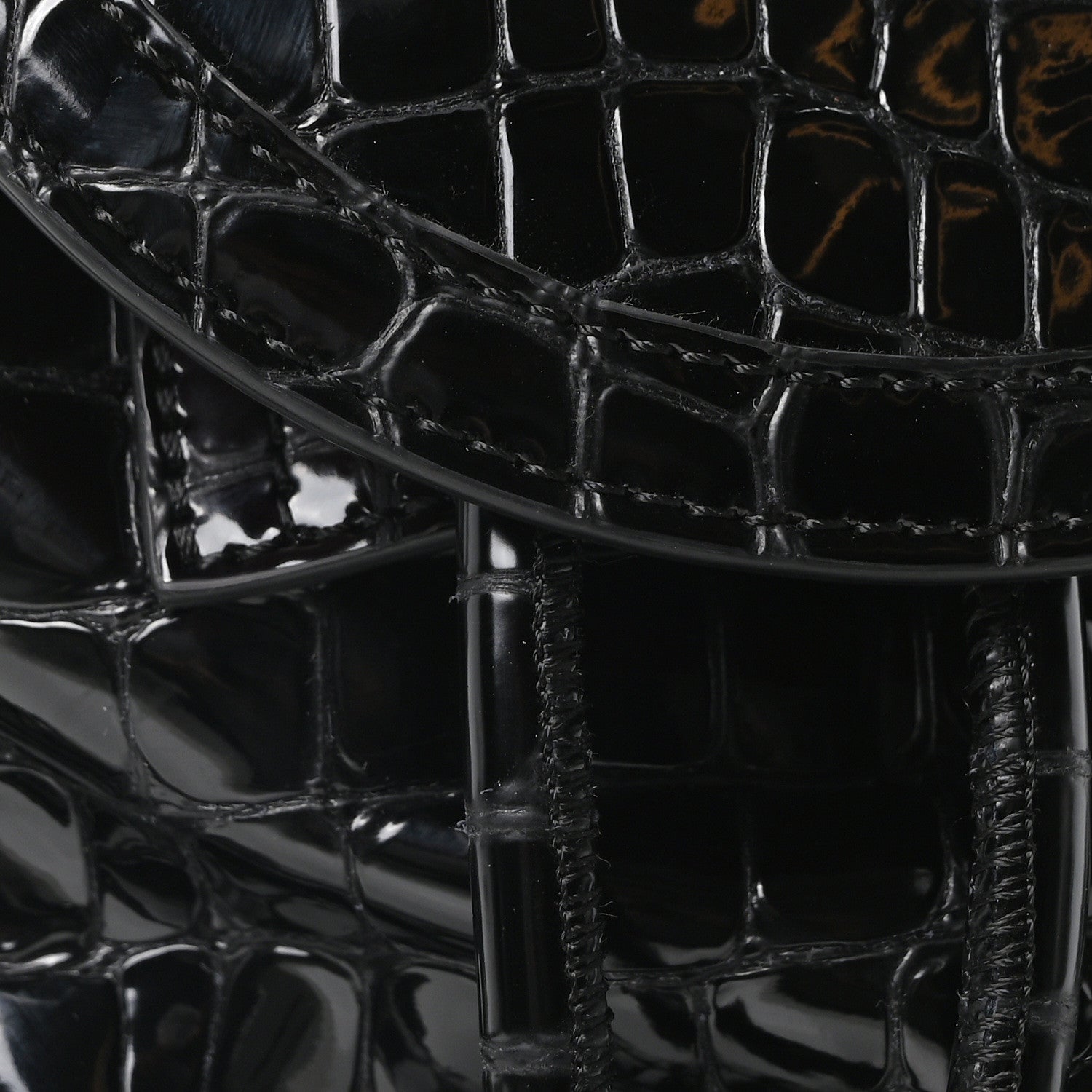 Christian Louboutin Calfskin Alligator Embossed Small Explorafunk Backpack Black 13 of 17
