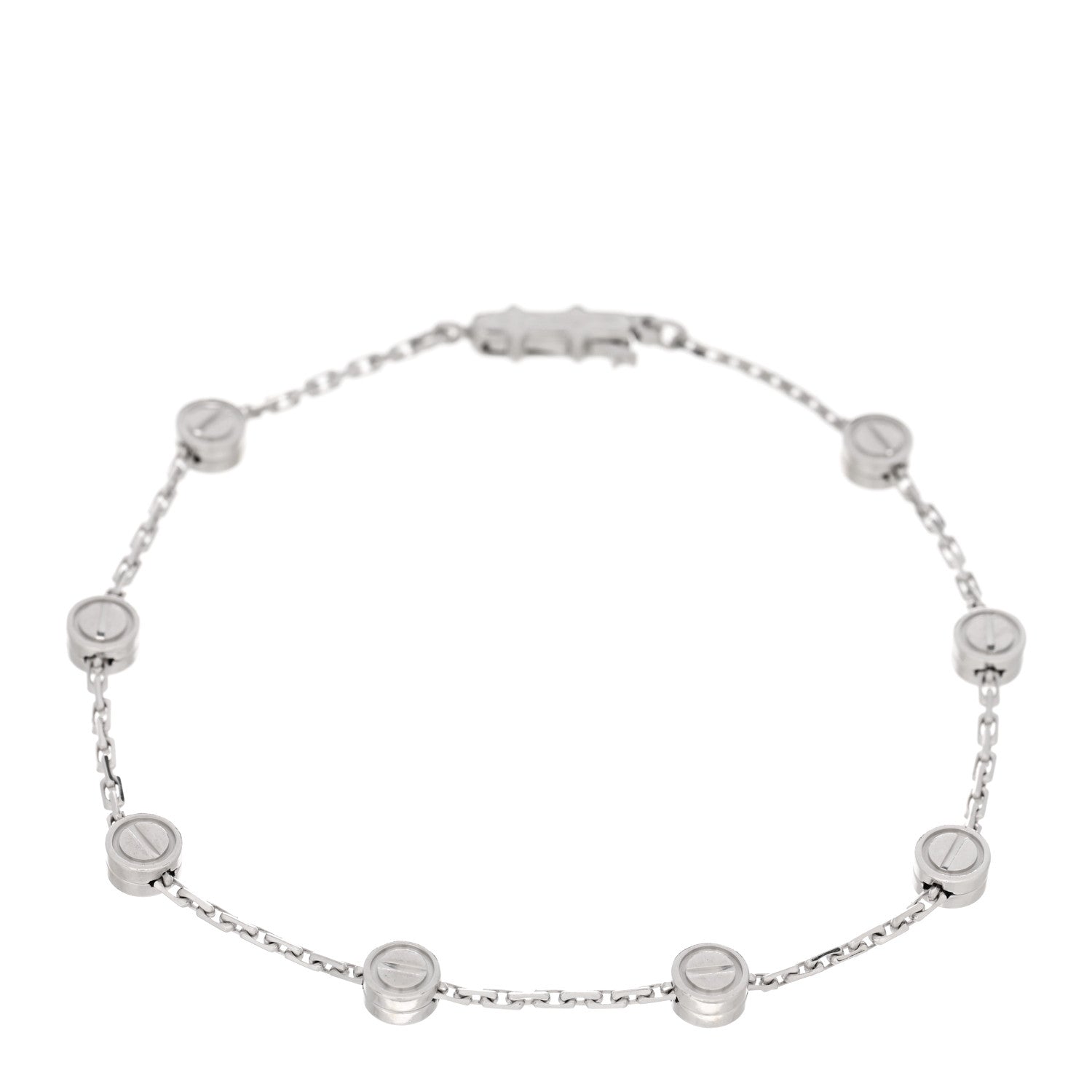 Cartier 18K White Gold LOVE Station bracelet 1 of 3