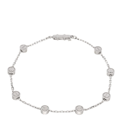 Cartier 18K White Gold LOVE Station bracelet 1 of 3