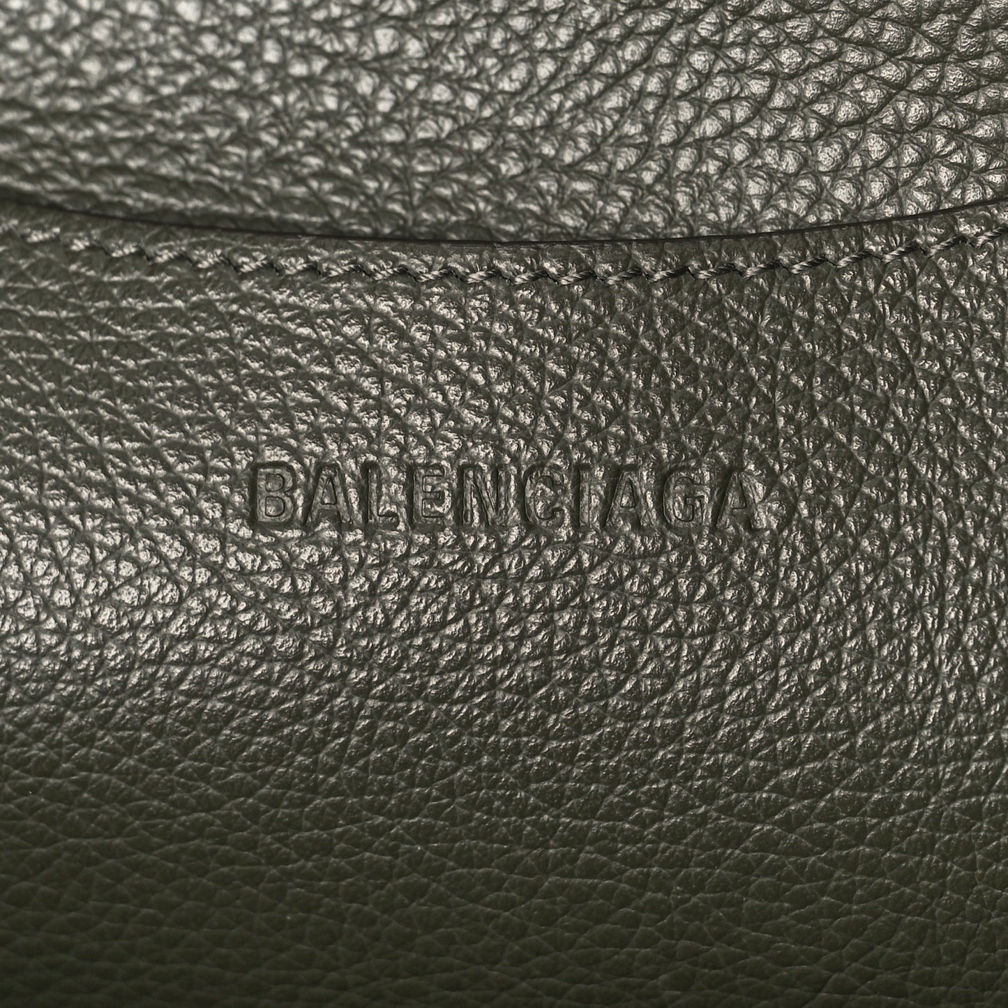Grained Calfskin Neo Classic Silver Hardware Medium City Khaki