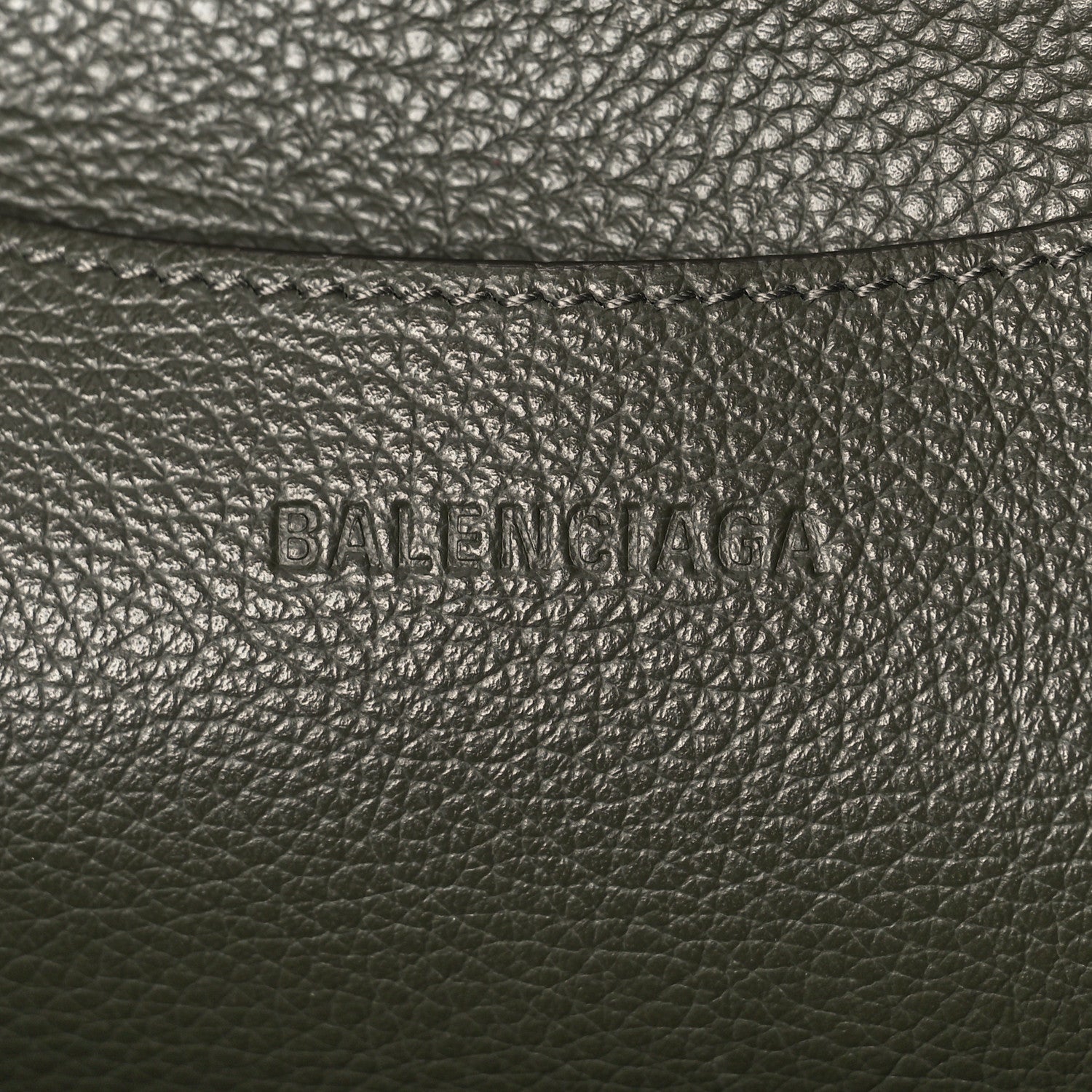 Balenciaga Grained Calfskin Neo Classic Silver Hardware Medium City Khaki 7 of 9