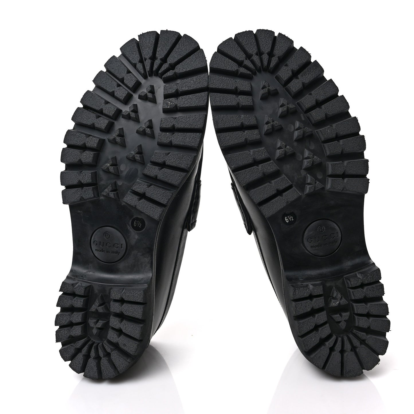 Cirano Lux Web Mens Horsebit Lug Sole Loafers 6.5 Black