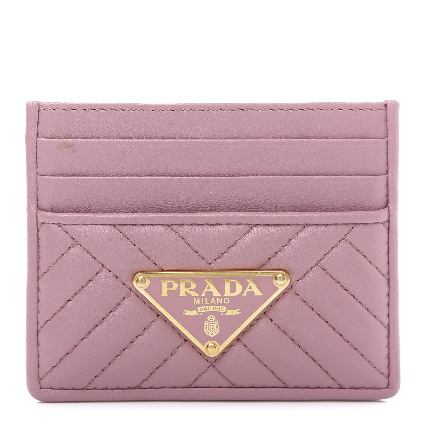 Nappa Impunture Logo Card Holder Petalo
