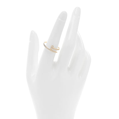 Cartier 18K Yellow Gold Diamond Juste Un Clou Paved Ring 56 7.5 2 of 5