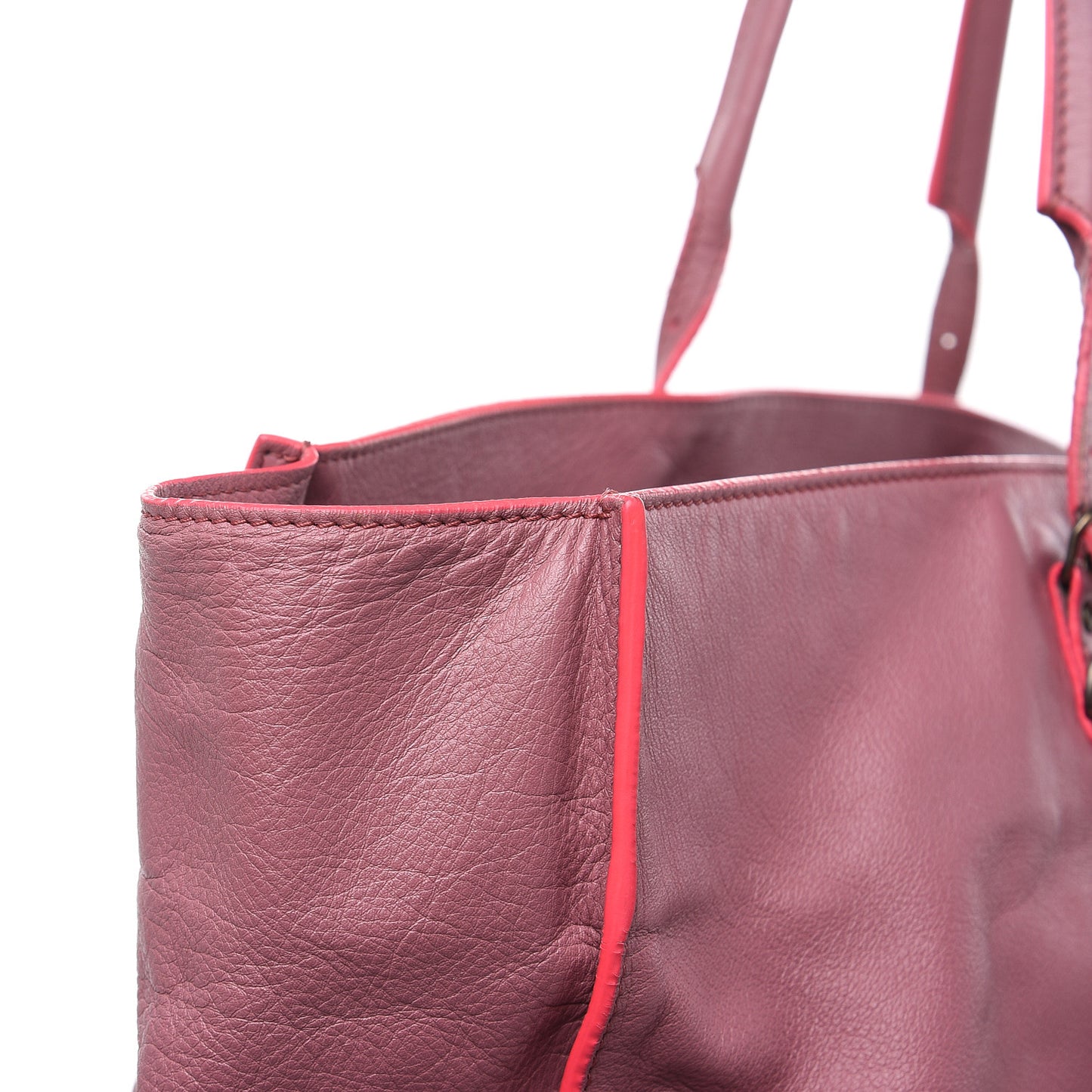 Veau Papier A4 Tote Rose Anglaise