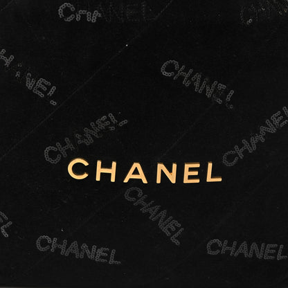 Chanel Velvet Sequin Quilted Chanel 22 Black 8 of 10