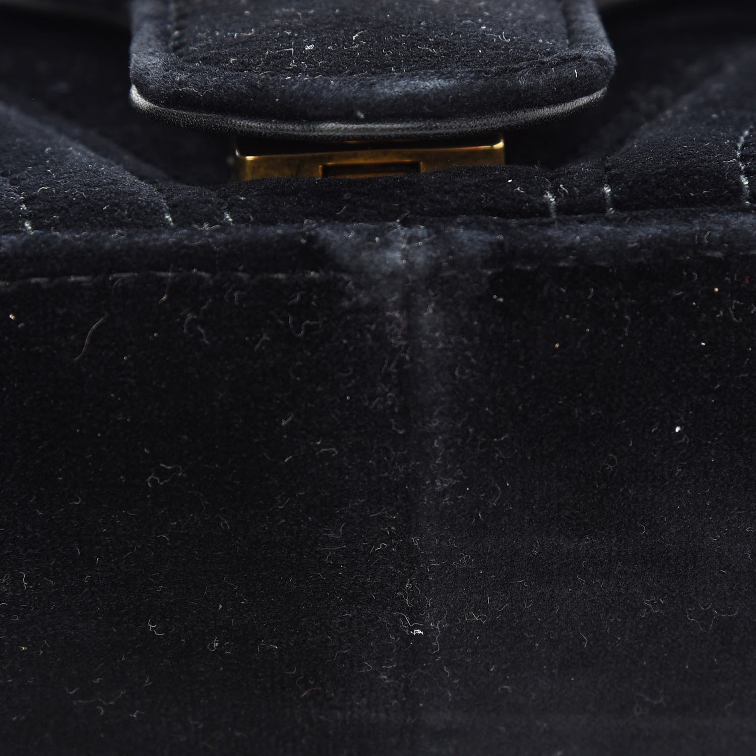 Gucci Velvet Matelasse Mini GG Marmont Shoulder Bag Black 11 of 11
