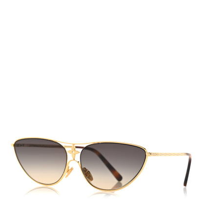 Louis Vuitton Metal LV Star Cat Eye Sunglasses Z1867U Gold 1 of 8