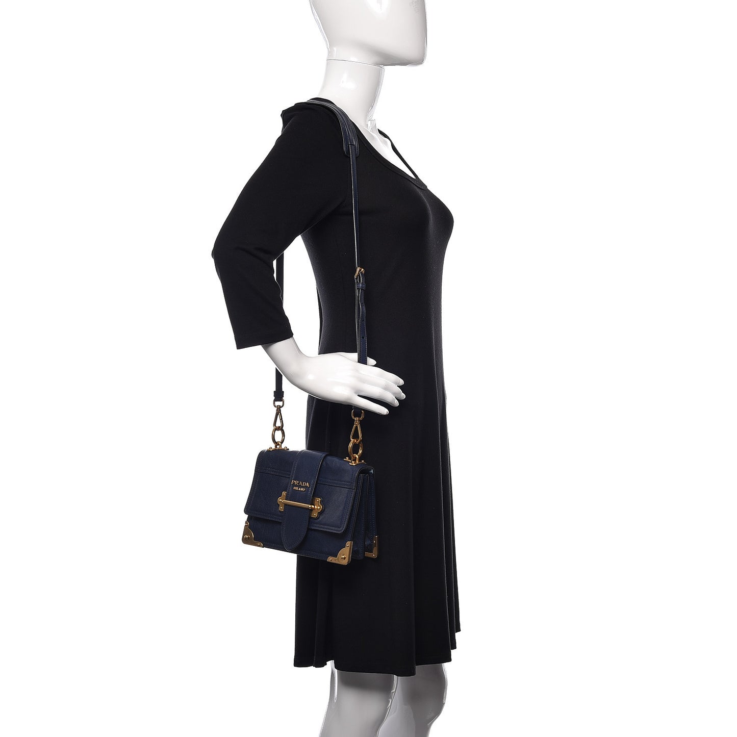 Glace Calf Soft Cahier Bag Baltico Astrale