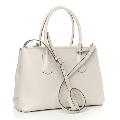 Prada Saffiano Cuir Twin Tote Talco 3 of 10