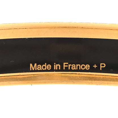 Hermes Enamel Printed Narrow Clous en Trompe l'Oeil Bracelet 65 5 of 6