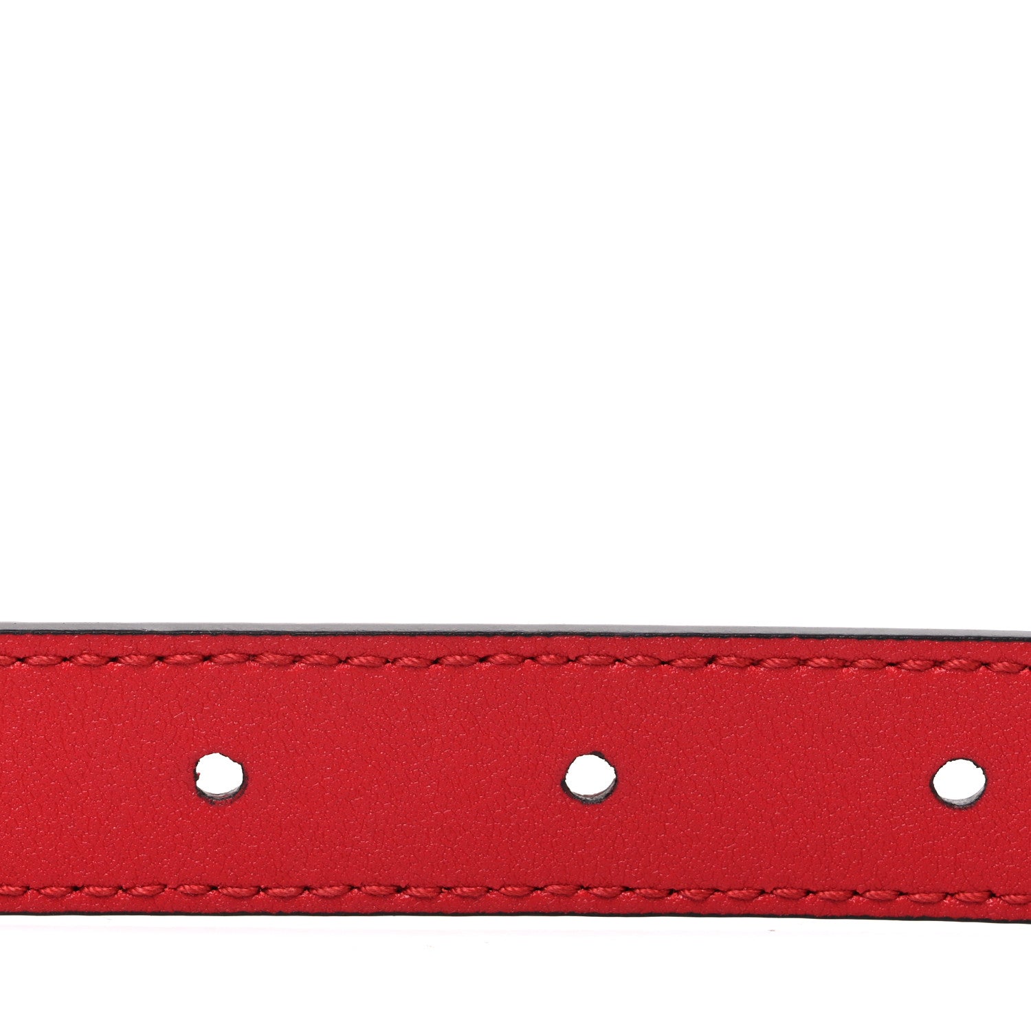 Gucci Calfskin Queen Margaret Bee Belt 80 32 Red 4 of 5