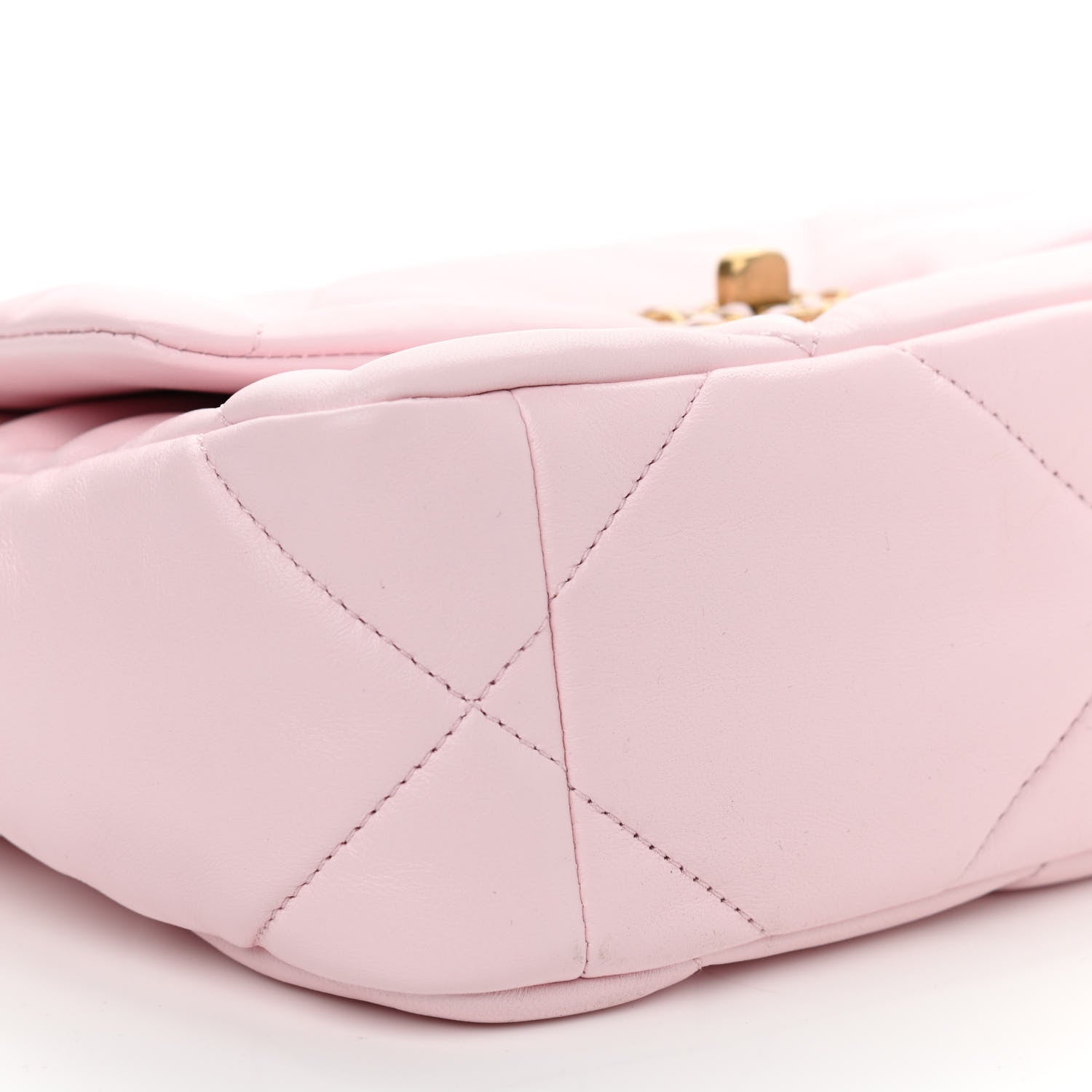 Chanel Lambskin Quilted Medium Chanel 19 Flap Light Pink 9 of 11
