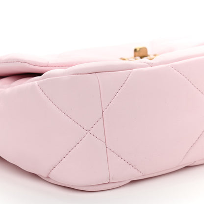 Chanel Lambskin Quilted Medium Chanel 19 Flap Light Pink 9 of 11