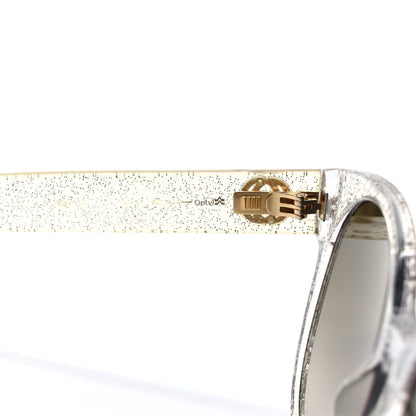 Gucci Acetate Glitter Sunglasses GG0034S Silver 7 of 8