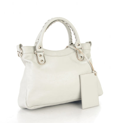 Balenciaga Chevre Silver Metallic Edge Hardware Town Gris Perle 3 of 6