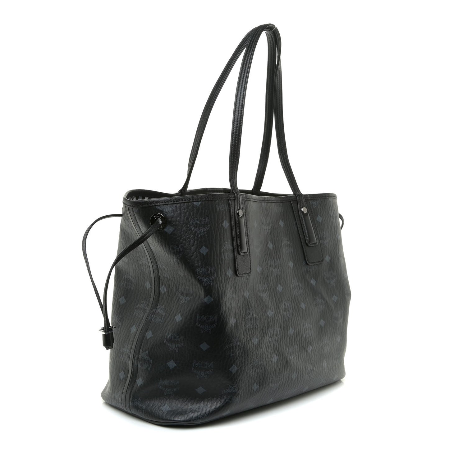 Visetos Medium Liz Reversible Shopper Tote Black