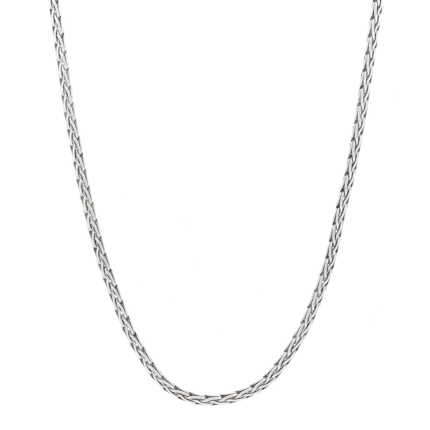 John Hardy Sterling Silver 3.5mm Wheat Chain Necklace 20" 1 of 4