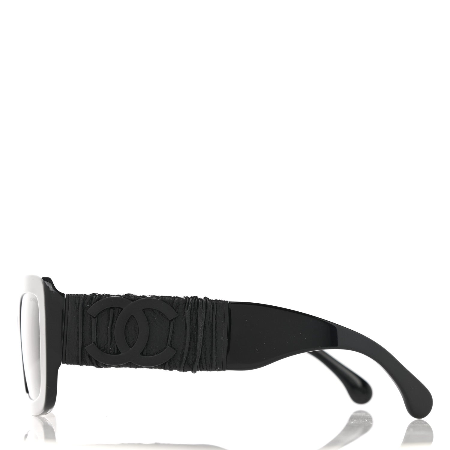 Chanel Acetate Calfskin Polarized Square Sunglasses 5473-Q-A Black 3 of 9
