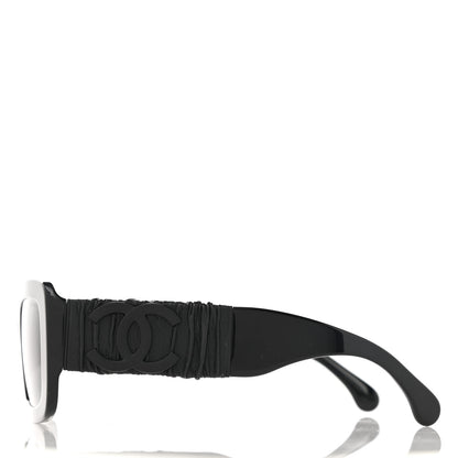 Chanel Acetate Calfskin Polarized Square Sunglasses 5473-Q-A Black 3 of 9