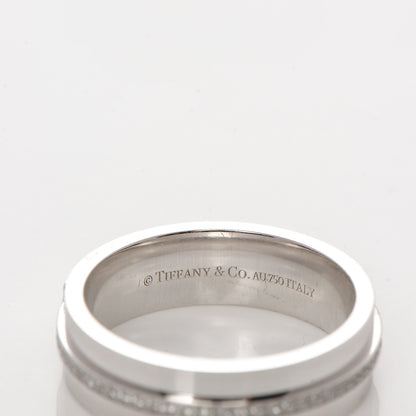 Tiffany 18K White Gold Diamond T Two Ring 6 4 of 4