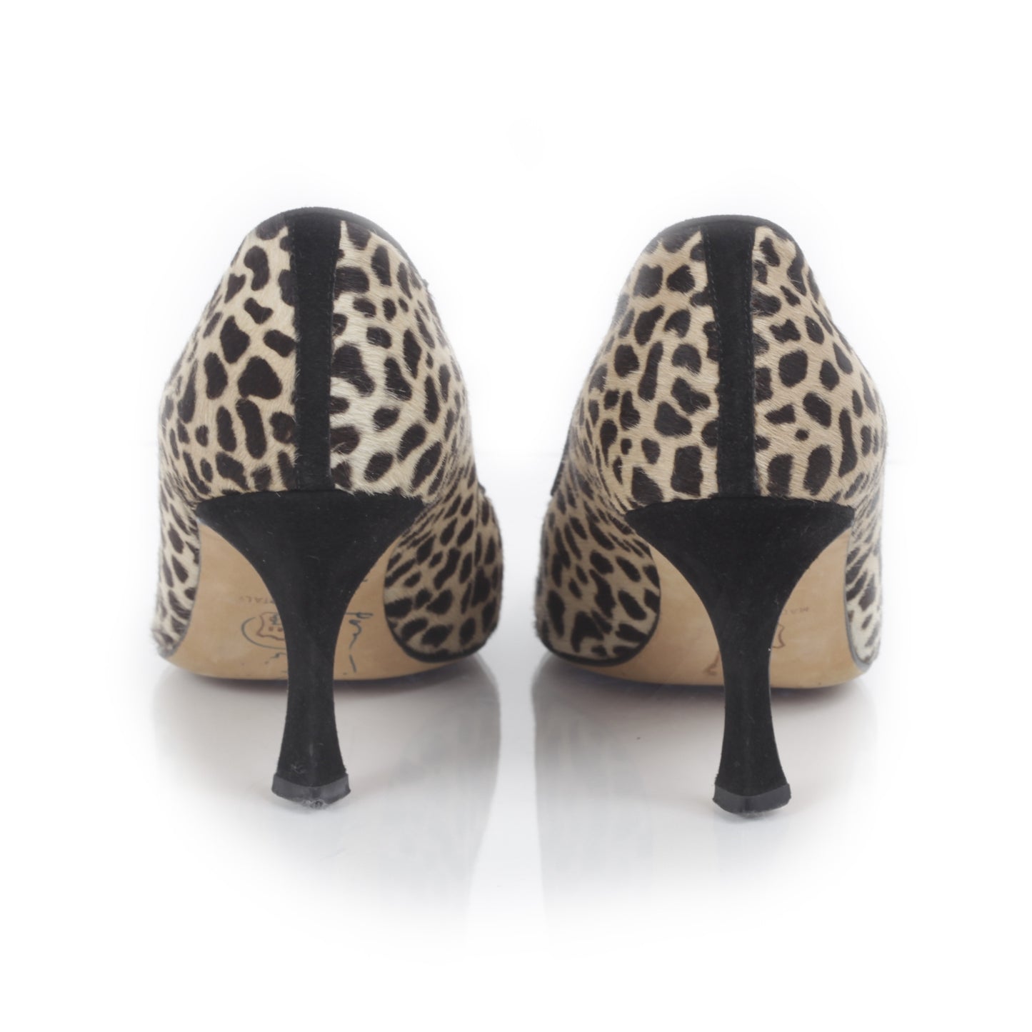 MANOLOBLAHNIKAnimalPrintPonyHairHeels36