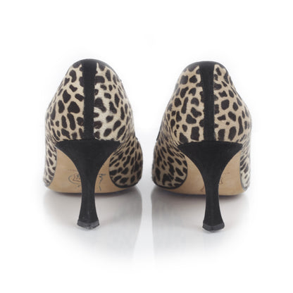 FASHIONPHILE MANOLOBLAHNIKAnimalPrintPonyHairHeels36 3 of 7