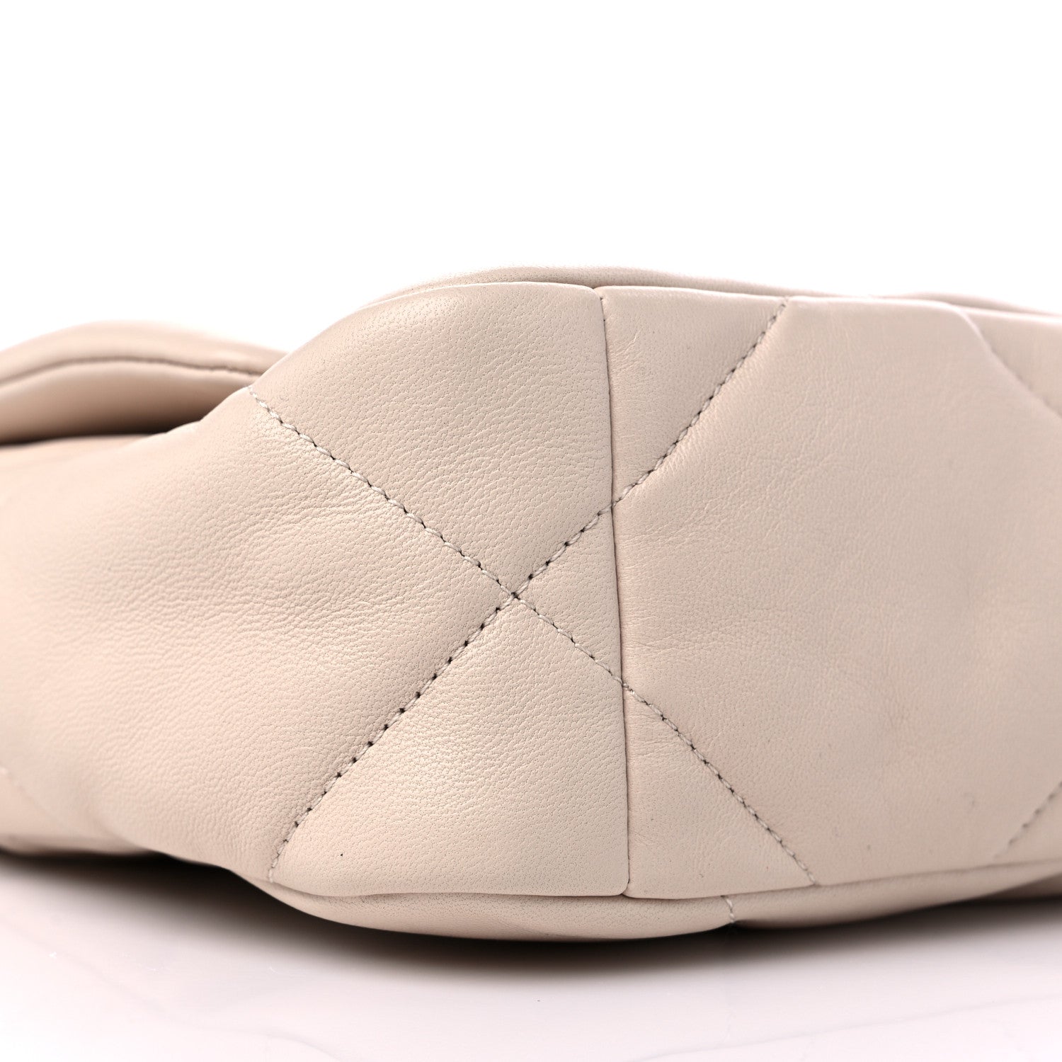 Chanel Lambskin Quilted Medium Chanel 19 Flap Light Beige 8 of 10