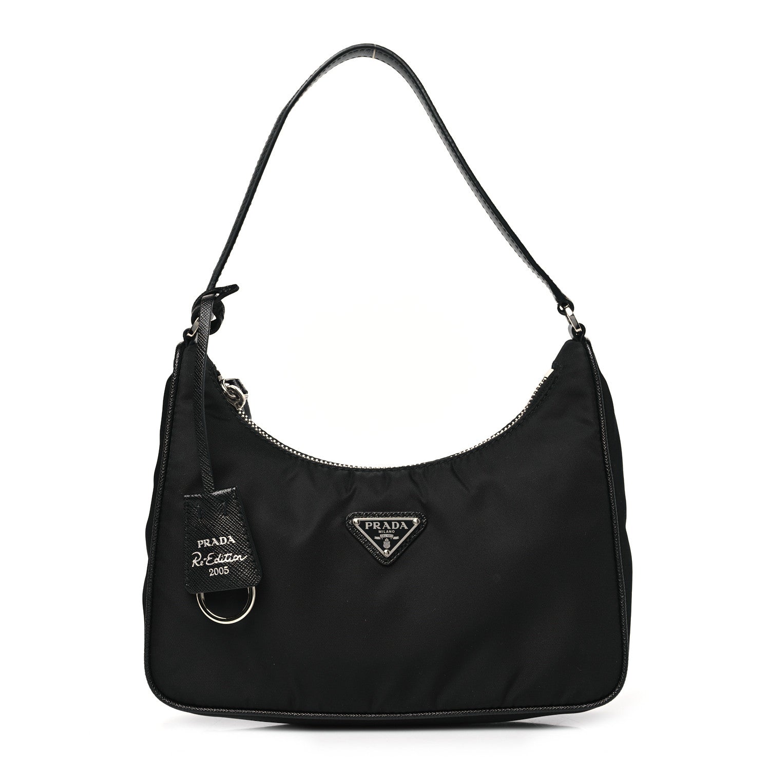 Prada Tessuto Nylon Saffiano Mini Re-Edition 2000 Bag Black 1 of 10
