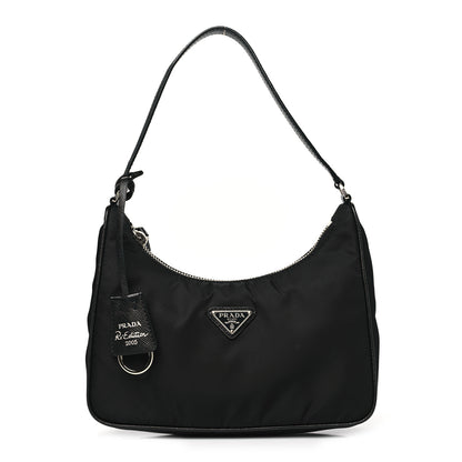 Prada Tessuto Nylon Saffiano Mini Re-Edition 2000 Bag Black 1 of 10