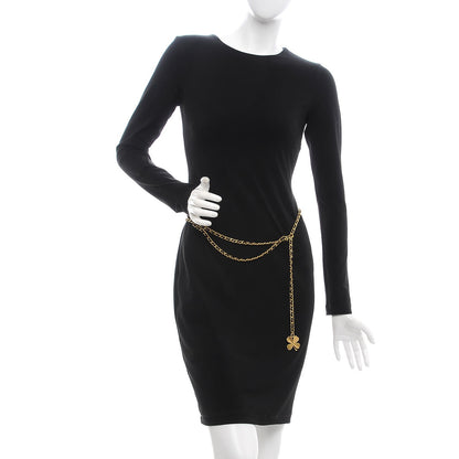 Chanel Metal Lambskin Chain CC Clover Belt Gold 2 of 4