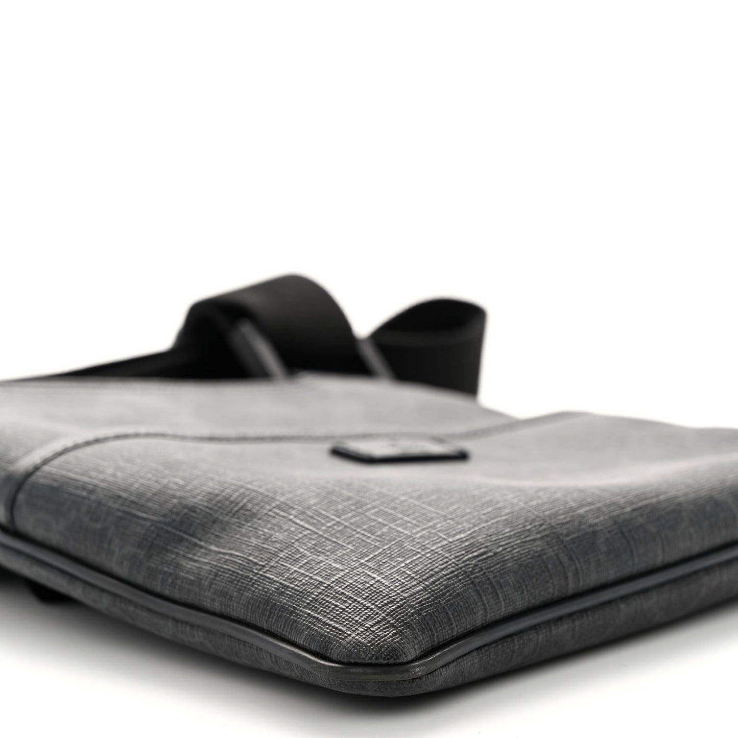 GG Plus Flat Messenger Bag Black Grey