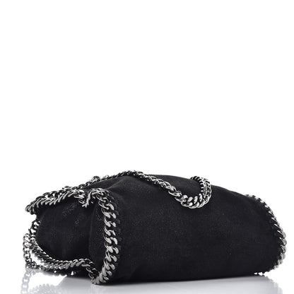 Stella McCartney Shaggy Deer Mini Falabella Fold Over Tote Black 4 of 7