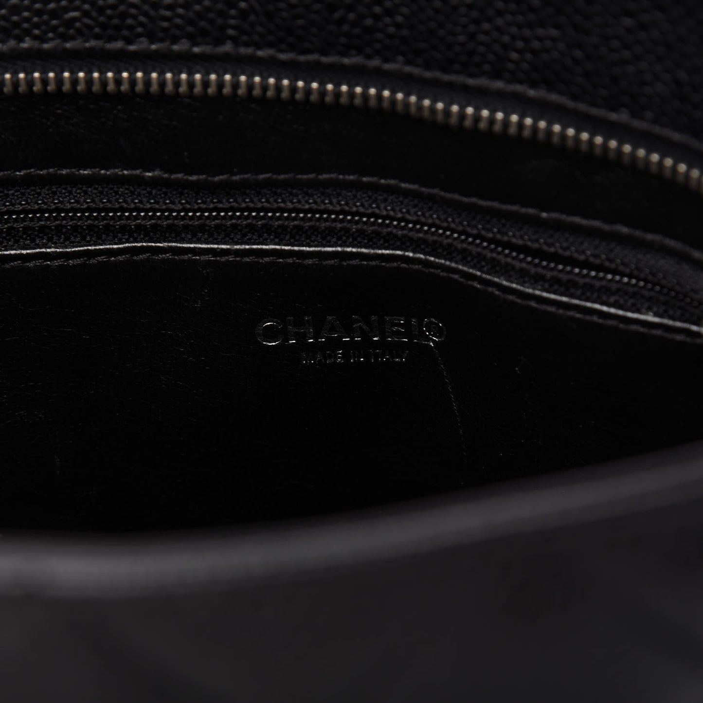 Caviar Quilted Medallion Tote Black