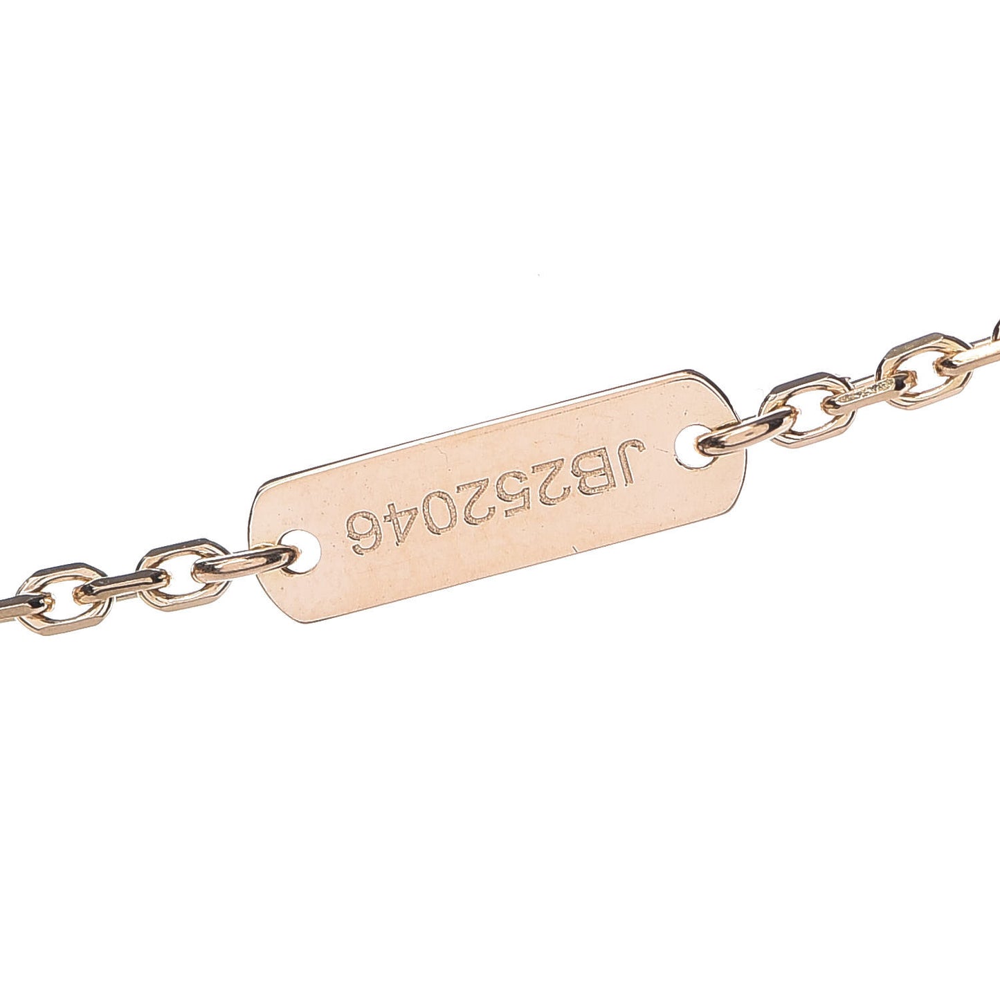 18K Yellow Gold Mother of Pearl Vintage Alhambra Pendant Necklace