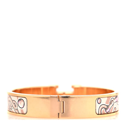 Hermes Enamel Printed Narrow Candy Libris Clic Clac H Bracelet PM Aube 3 of 5