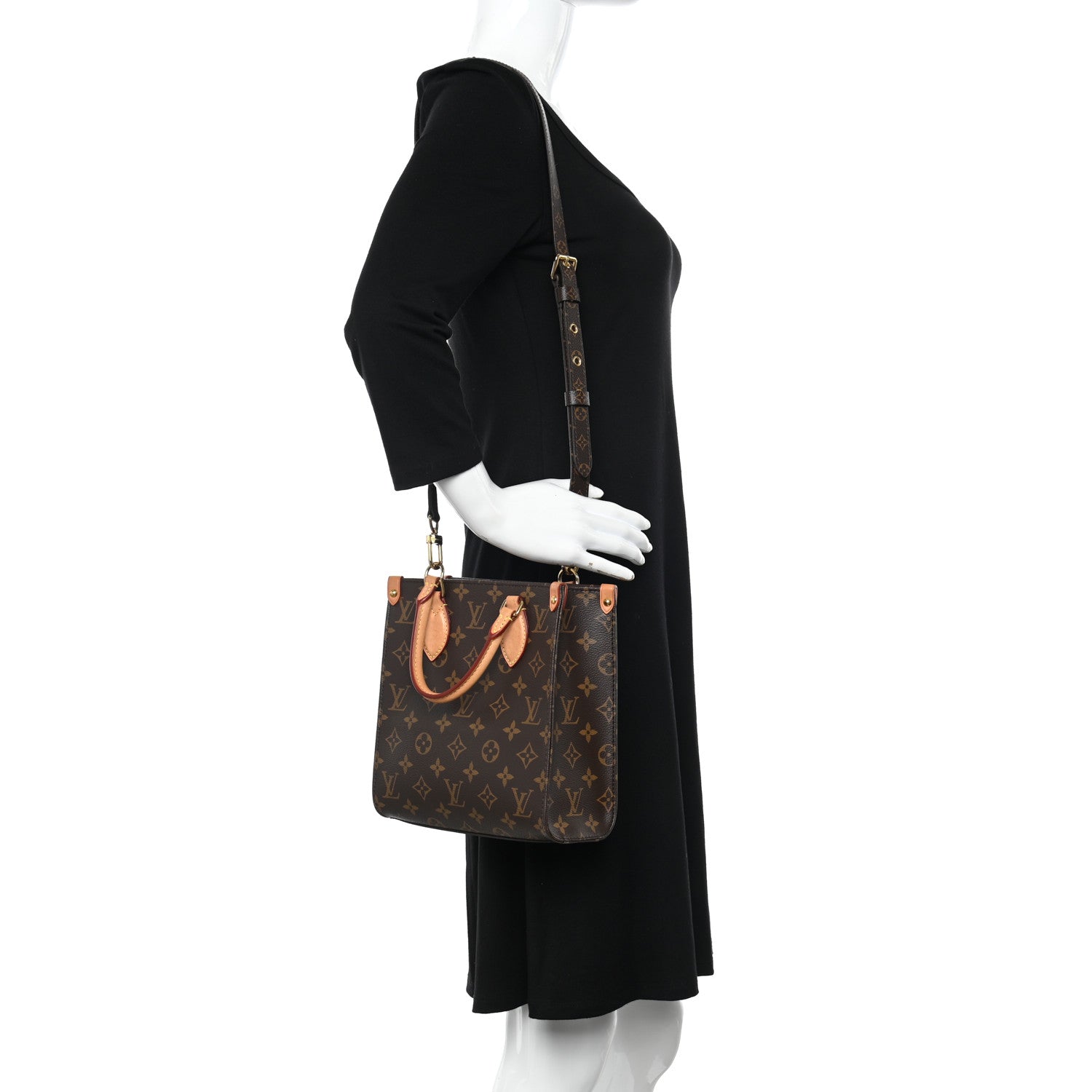 Louis Vuitton Monogram Sac Plat BB 2 of 13