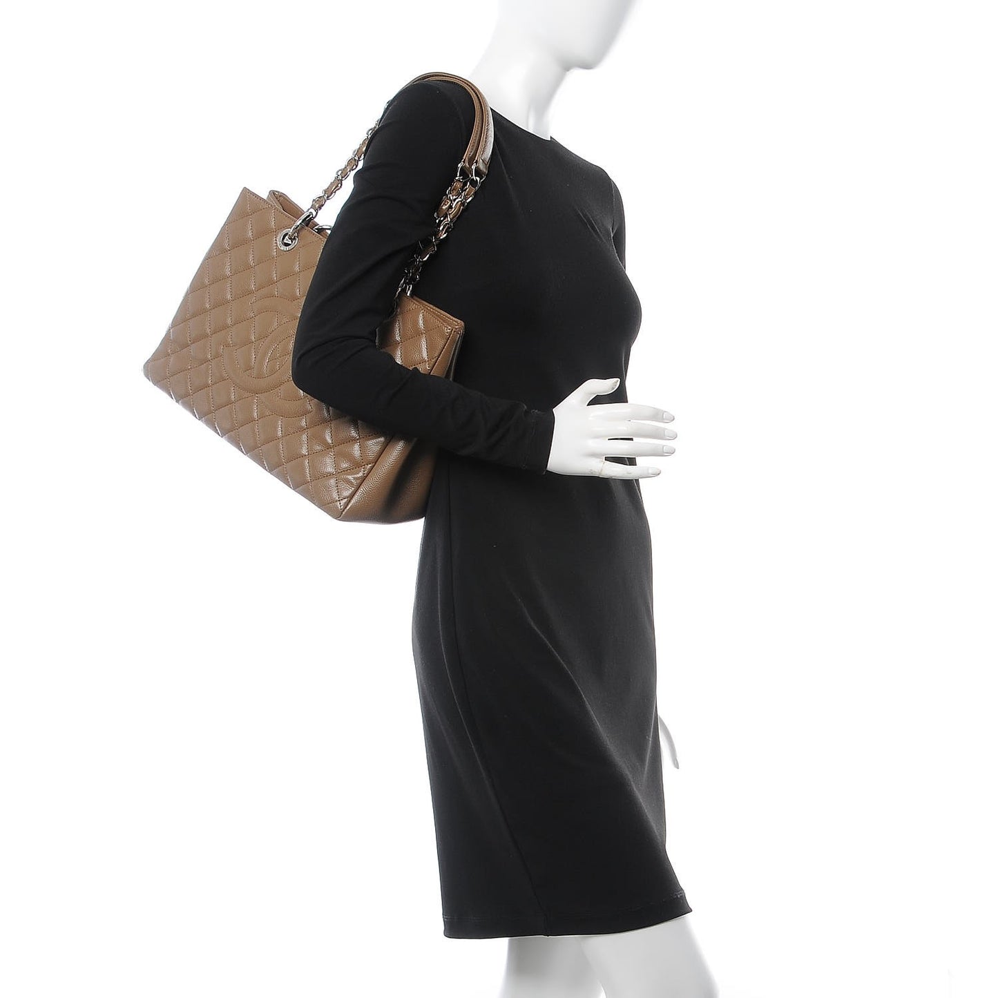 Caviar Grand Shopping Tote GST Khaki
