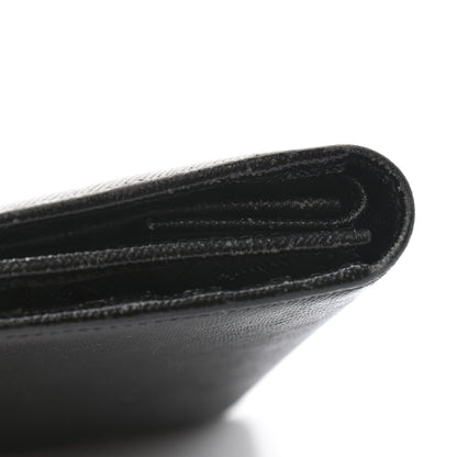 Prada Saffiano Metal French Flap Compact Wallet Black 10 of 10