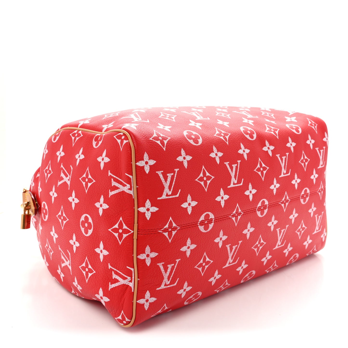 Calfskin Monogram Speedy P9 Bandouliere 40 Red