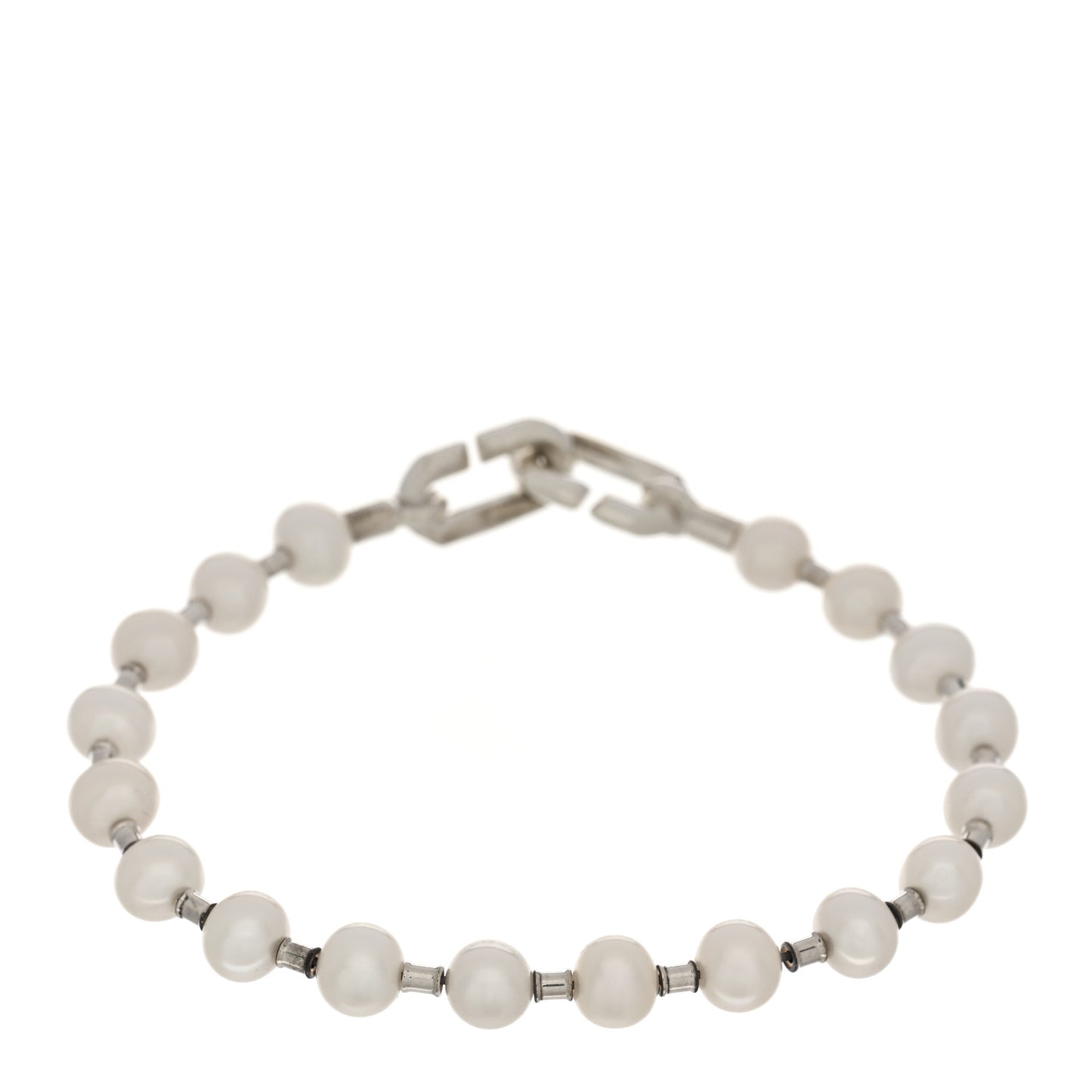 Sterling Silver Pearl 5-6mm HardWear Bracelet