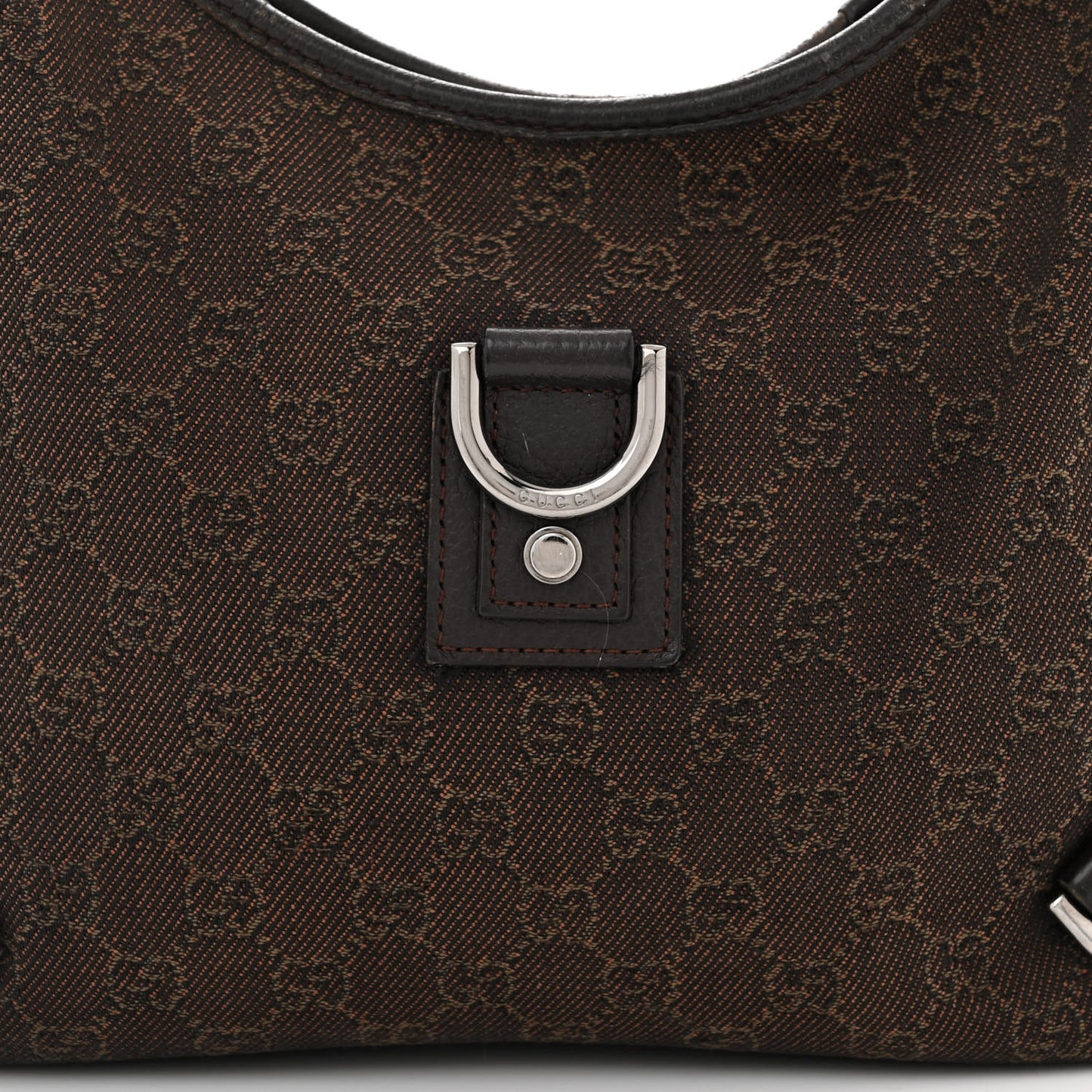 Denim Monogram Abbey D Ring Hobo Brown
