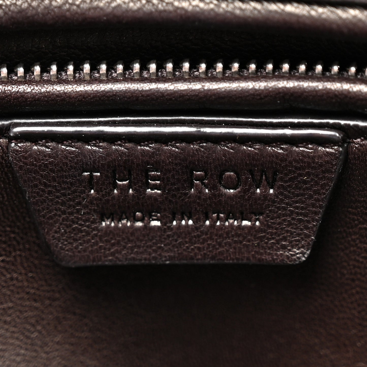 Polished Saddle Calfskin Agnes Bag Deep Brown