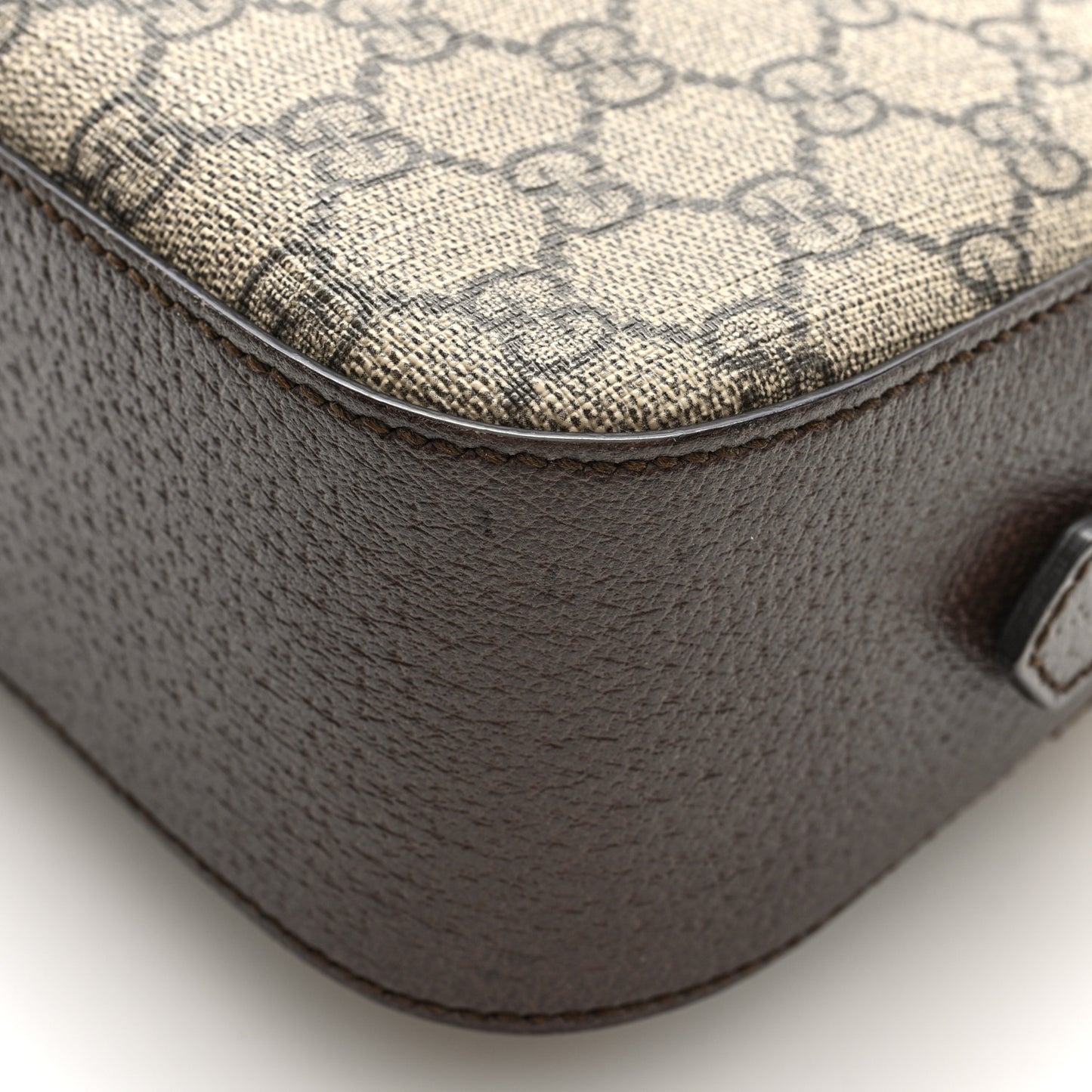GG Supreme Monogram Web Neo Vintage Shoulder Bag Beige New Acero Crop
