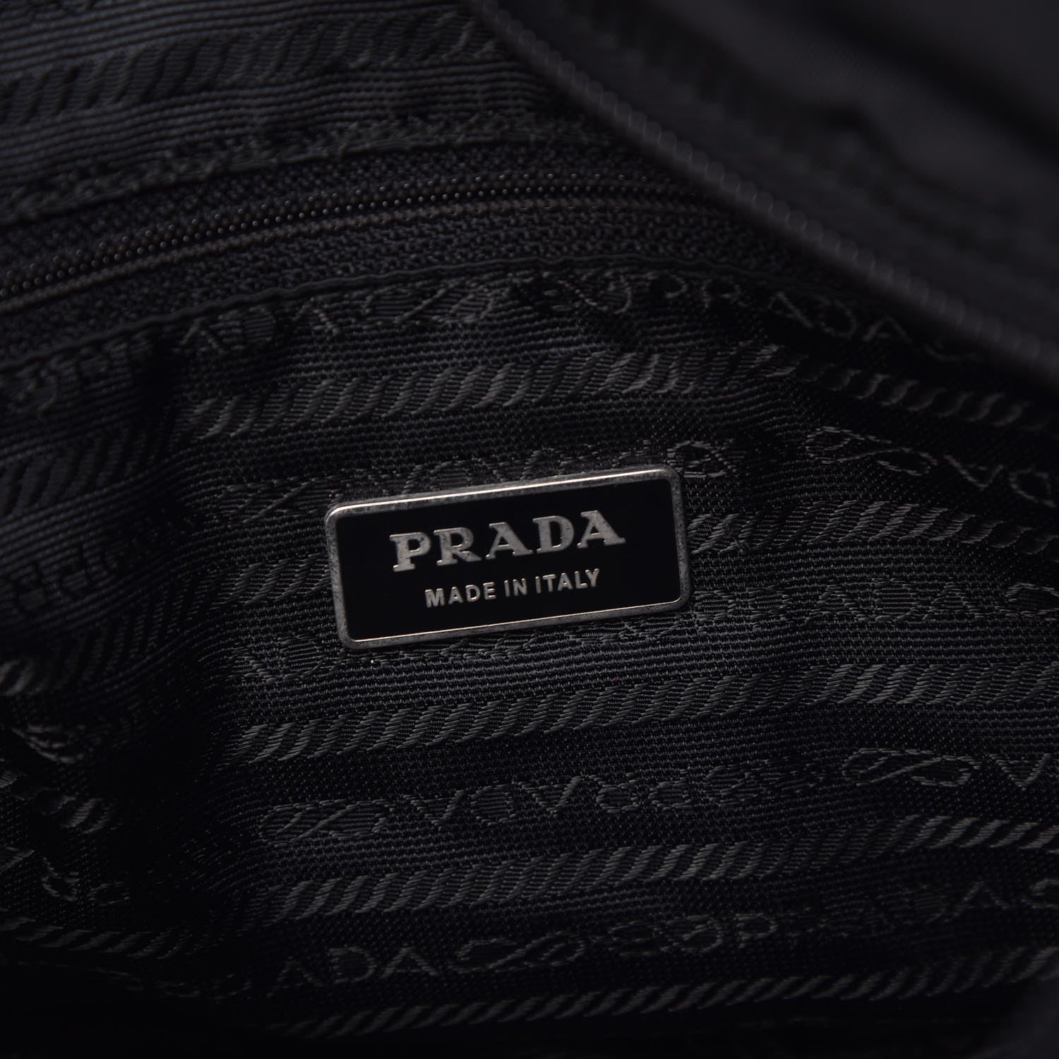 Prada Tessuto Nylon Messenger Bag Black 6 of 6